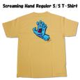 SANTA CRUZ/T^NY@  Screaming Hand Tee Yellow~Blue